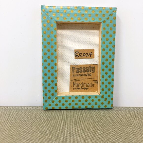 Miniature Rectangle Gray Black Stippled Branches Ink Drawing on Canvas Wall Art - Picture 2 of 16